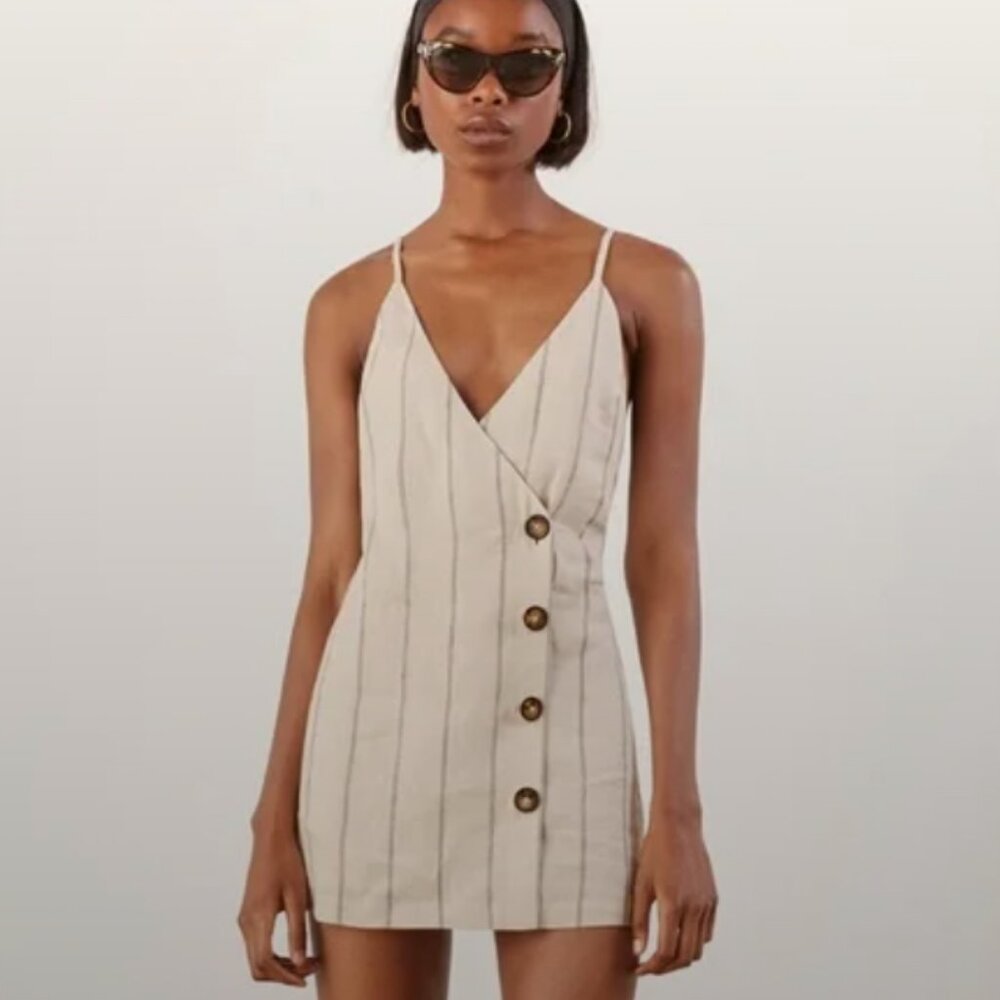 Reformation Cayman Linen Mini Dress